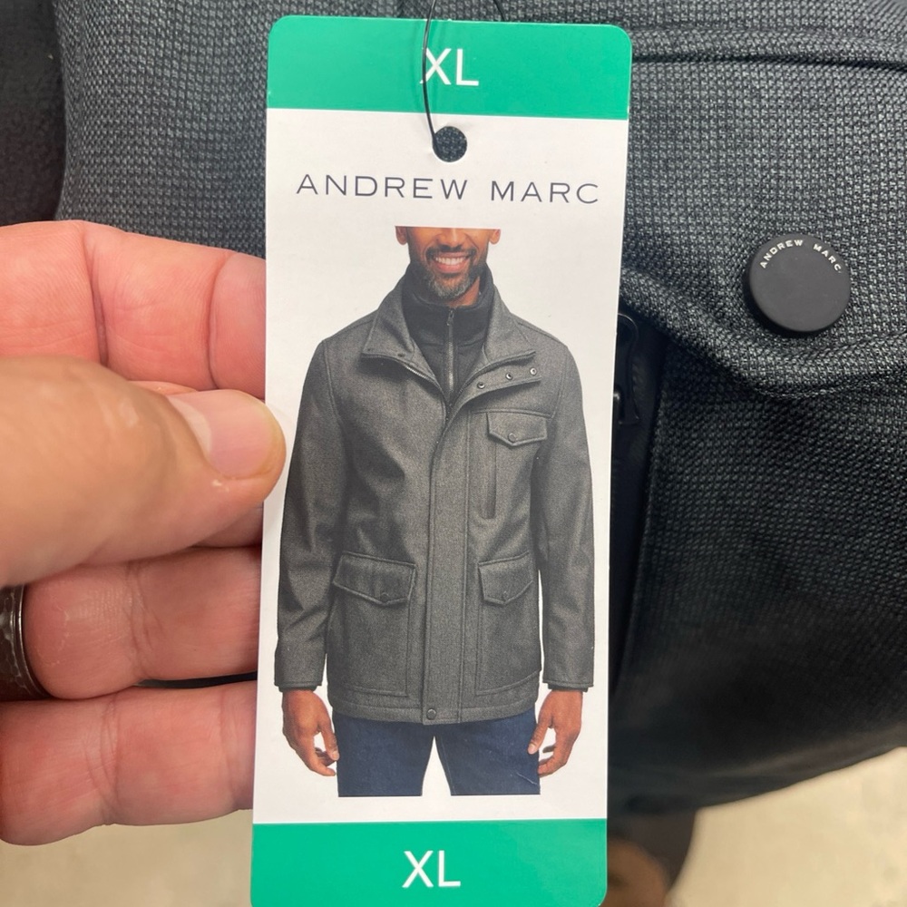 Andrew Marc Men's Gray Field Jacket - Picture 5 of 5